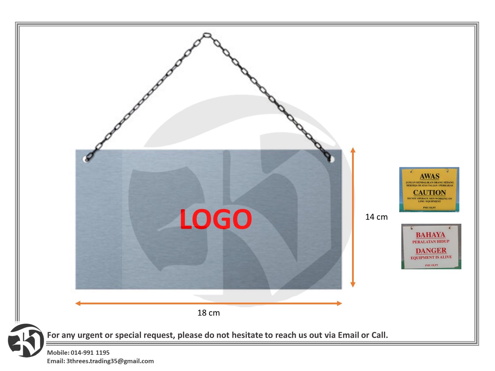 Acrylic Signage board-Customized