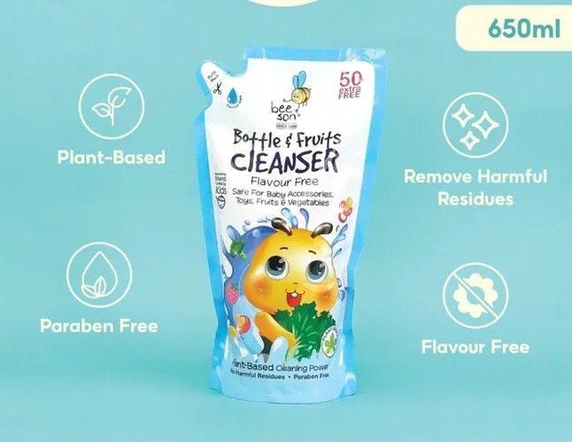 Beeson Liquid Cleanser Refill Pack Flavour Free Tangy Orange (650ml) 22030 22031 2 / 6 / 12 pcs 22031 FlavouFree,2 pack SL-22030-22031-KK