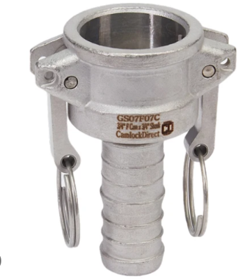 Service water hose coupling Size: 3/4" female camlock