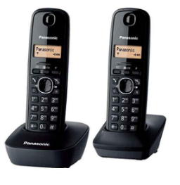 Genuine Malaysia Panasonic Warranty - Panasonic TG1612 TWIN CORDLESS PHONE DECT PHONE KX-TG1612MLH