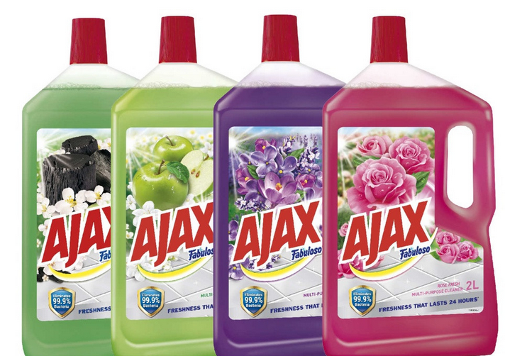 AJAX FABULOSO MULTI-PURPOSE CLEANER ( 1 , 2 , 3 LITER ) -LAVENDAR FRESH / AJAX FABULOSO / CLEANER LIQUID / FLOOR CLEANER / ELIMINATE 99.9% BACTERIA / LAVENDAR / 1L / 2L / 3L