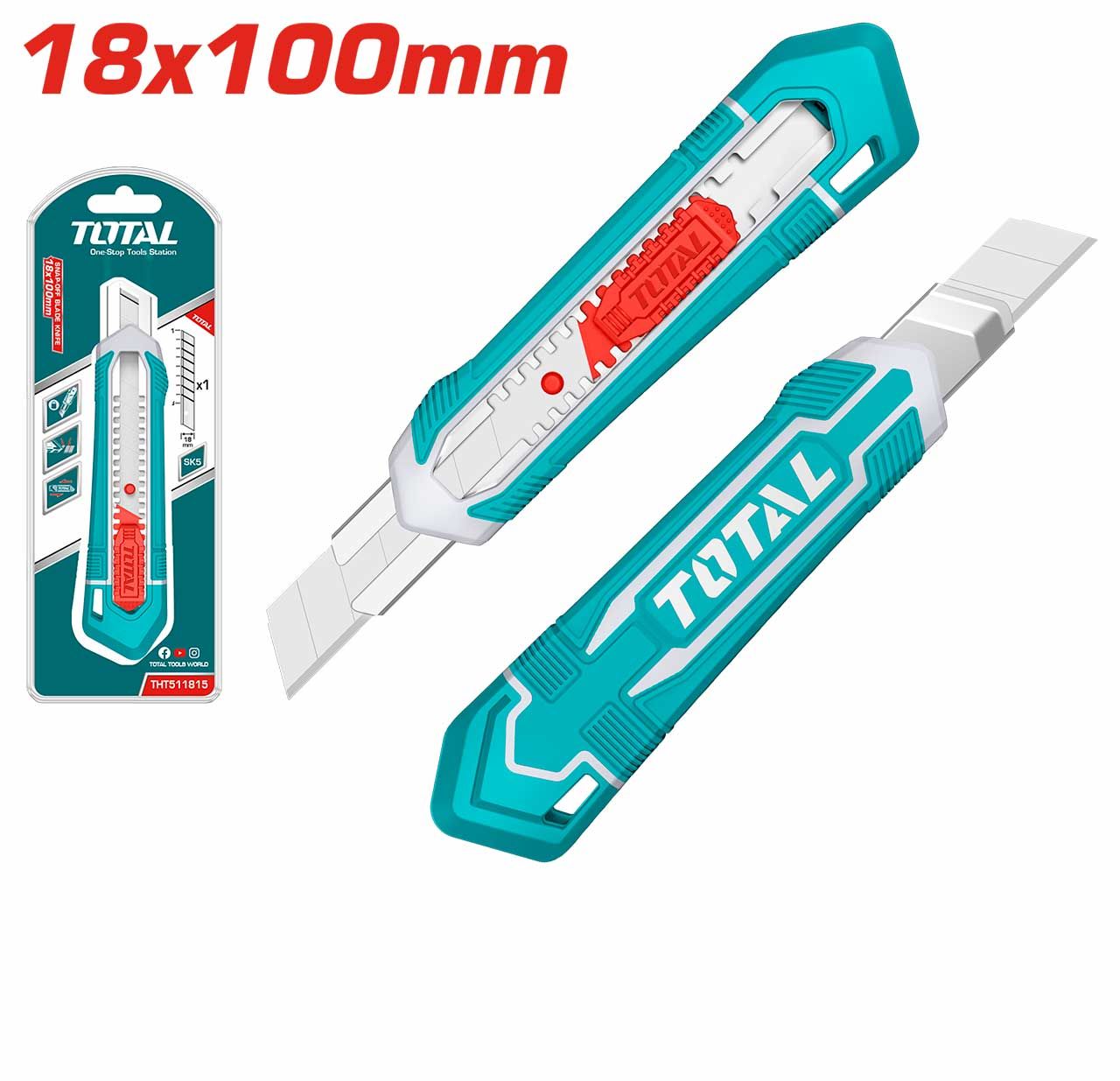 Total Snap Off Blade Knife THT511815