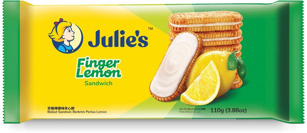 Julie's Finger Lemon Sandwich Biscuits, 110g
