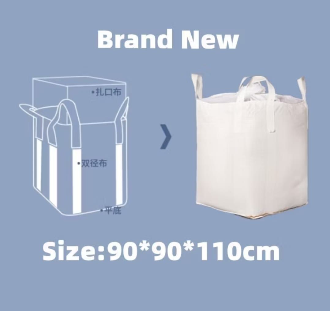 Heavy Duty Jumbo Bag PP WOVEN NEW 90cm X 90cm X 110cm 1 TON 1.1 Ton