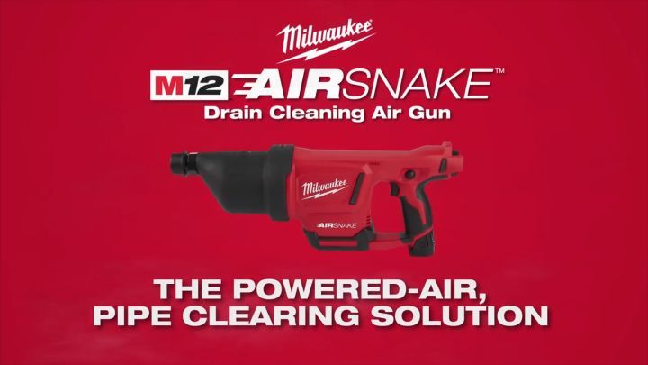 *Milwaukee M12™ AIRSNAKE™ Drain Cleaning Air Gun (3347)