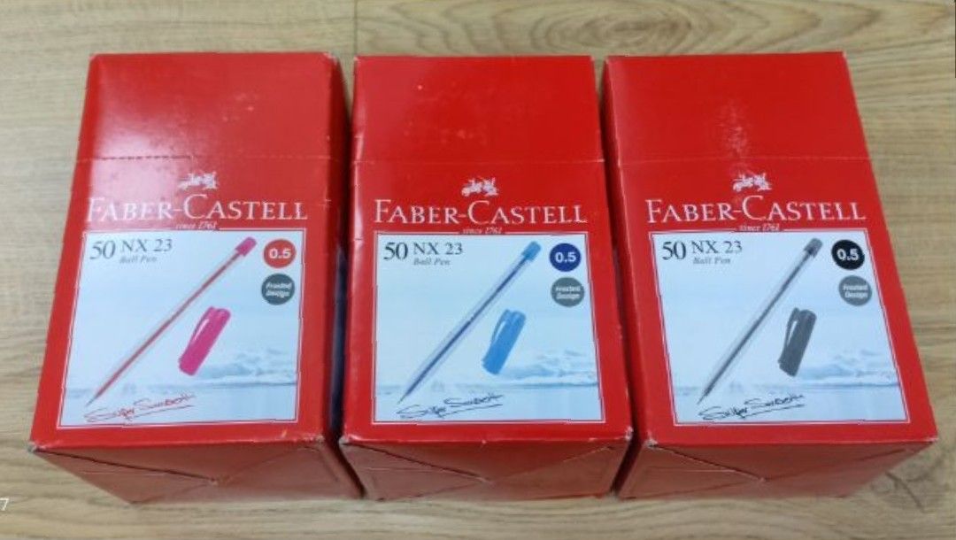 Faber Castell NX23, 0.7 black, blue & red