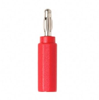 Fluke PJKPL 6728-2 4mm Safety Banana Jack To Banana Plug Adapter, Red