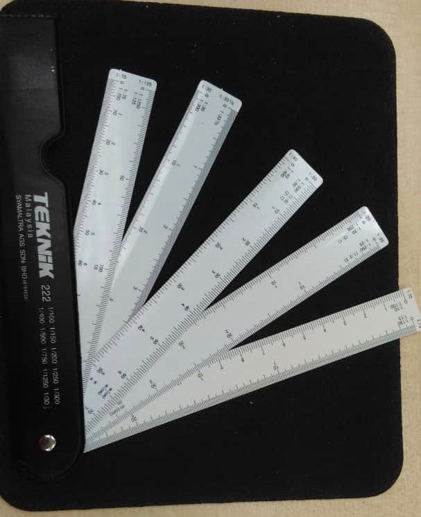 TEKNIK FAN SCALE RULER / Teknik / Ruler / Office Supplies / TEKNIK FAN SCALE RULER