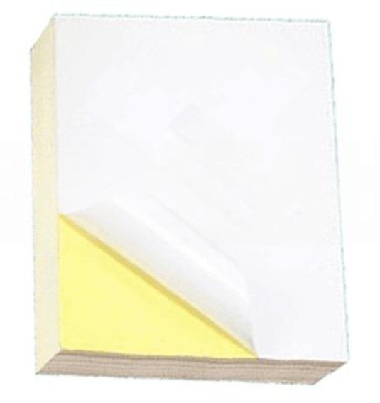 A4 Sticker White Mirrorkote (Glossy)