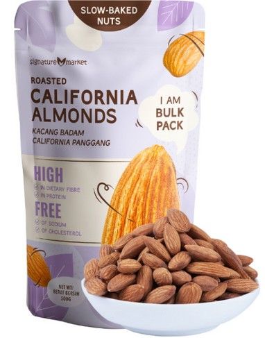 Roasted California Almond (Bulk Pack) 500g