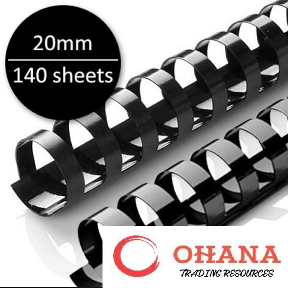 20MM COMB BINDING 21 RING ( 100s/Box)