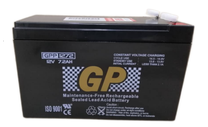 GP Back Up Battery 12V 7.2AH Rechargeable Sealed Lead Acid VRLA Battery