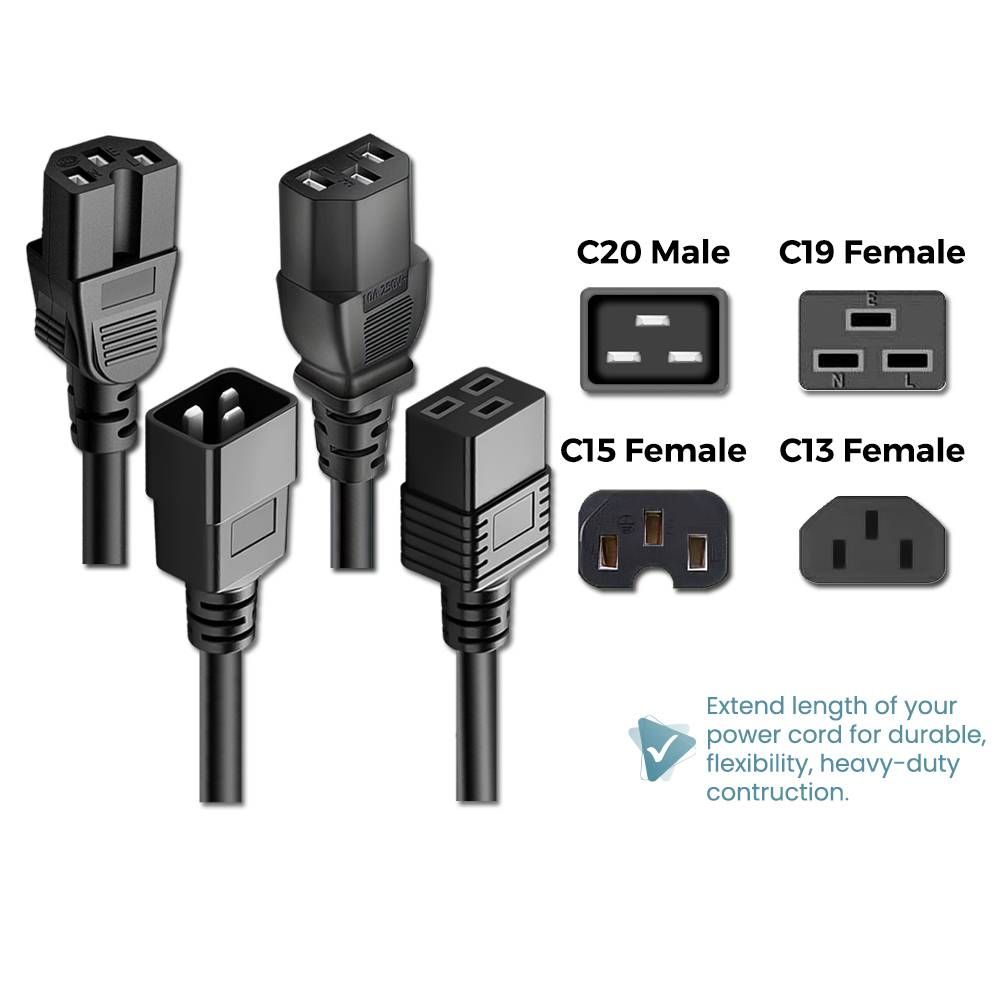 C20 TO MULTI POWER CORD EXTENSION CABLE