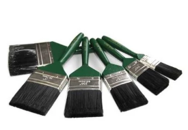 2" 680 NYLON GREEN HANDLE PAINT BRUSH