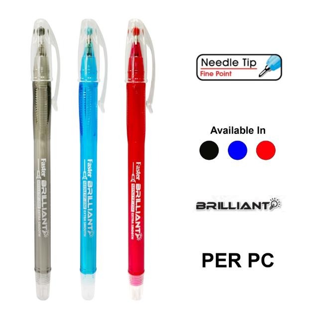 Faster Brilliant CX-446 Ball Pen 0.5mm 12pcs or 6pcs CX446 Black 0.5 12pc PEN-446-BL-KK