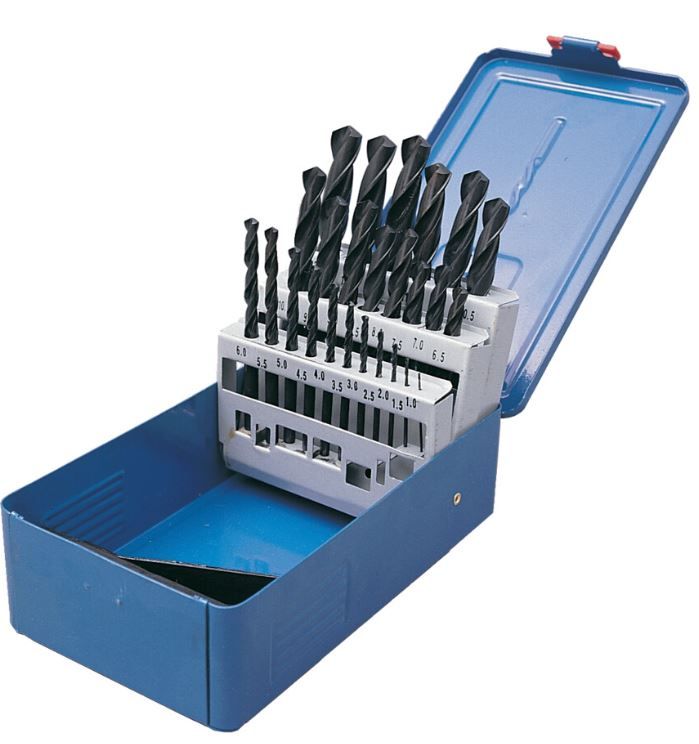 Senator Jobber Drill Set, Rolled Forged, Metric, High Speed Steel, Set of 25 SEN0259150K
