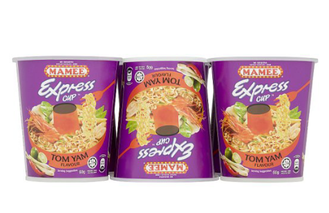 MAMEE EXPRESS CUP TOM YAM FLAVOUR INSTANT NOODLES 6 X 60G