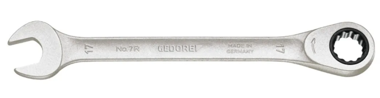 Combination Ratchet Spanner, 36mm, Metric, Double Ended, 480 mm Overall