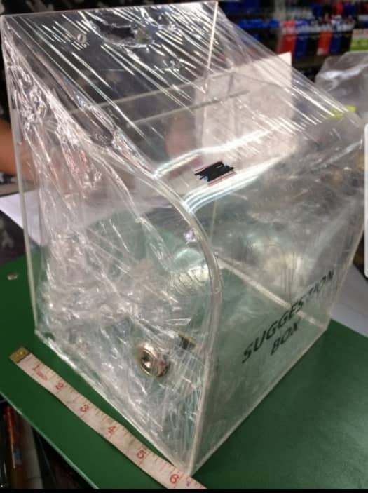 Transparent Suggestion Box