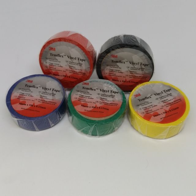 3M 150 TEMFLEX VINYL TAPE 18MMX5M RED