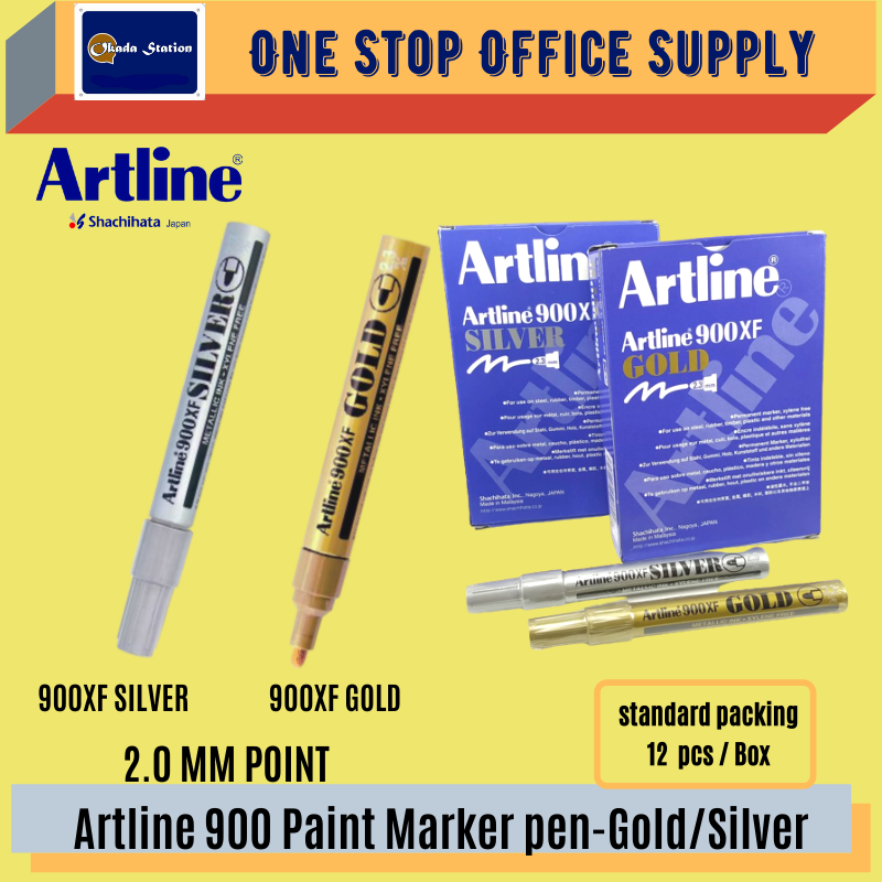 ARTLINE 900XF / MARKER PEN / METALLIC MARKER / GOLD / SILVER / 2.3MM / 900XF / PEN MARKER / ARTLINE 900
