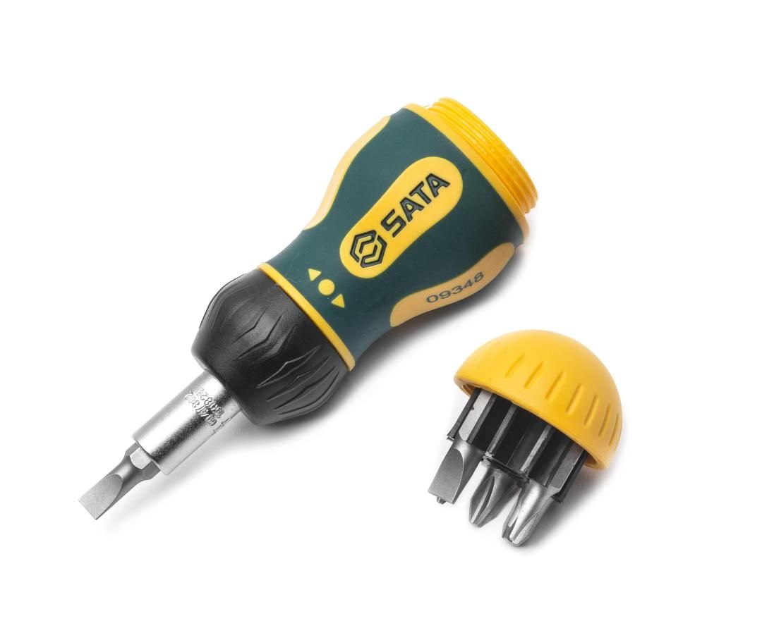 Sata 6PC STUBBY RATCHETING SCREWDRIVER SET