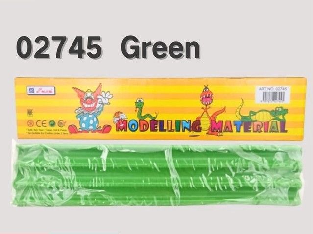 Modelling Material Clay Non-Toxic | Art Plasticine | Modelling Plasticine | Tanahriat 02745- Green SL-02745-KK