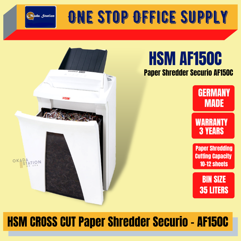 HSM Paper Shredder Securio AF150C / Paper Shredder / Cross Cut