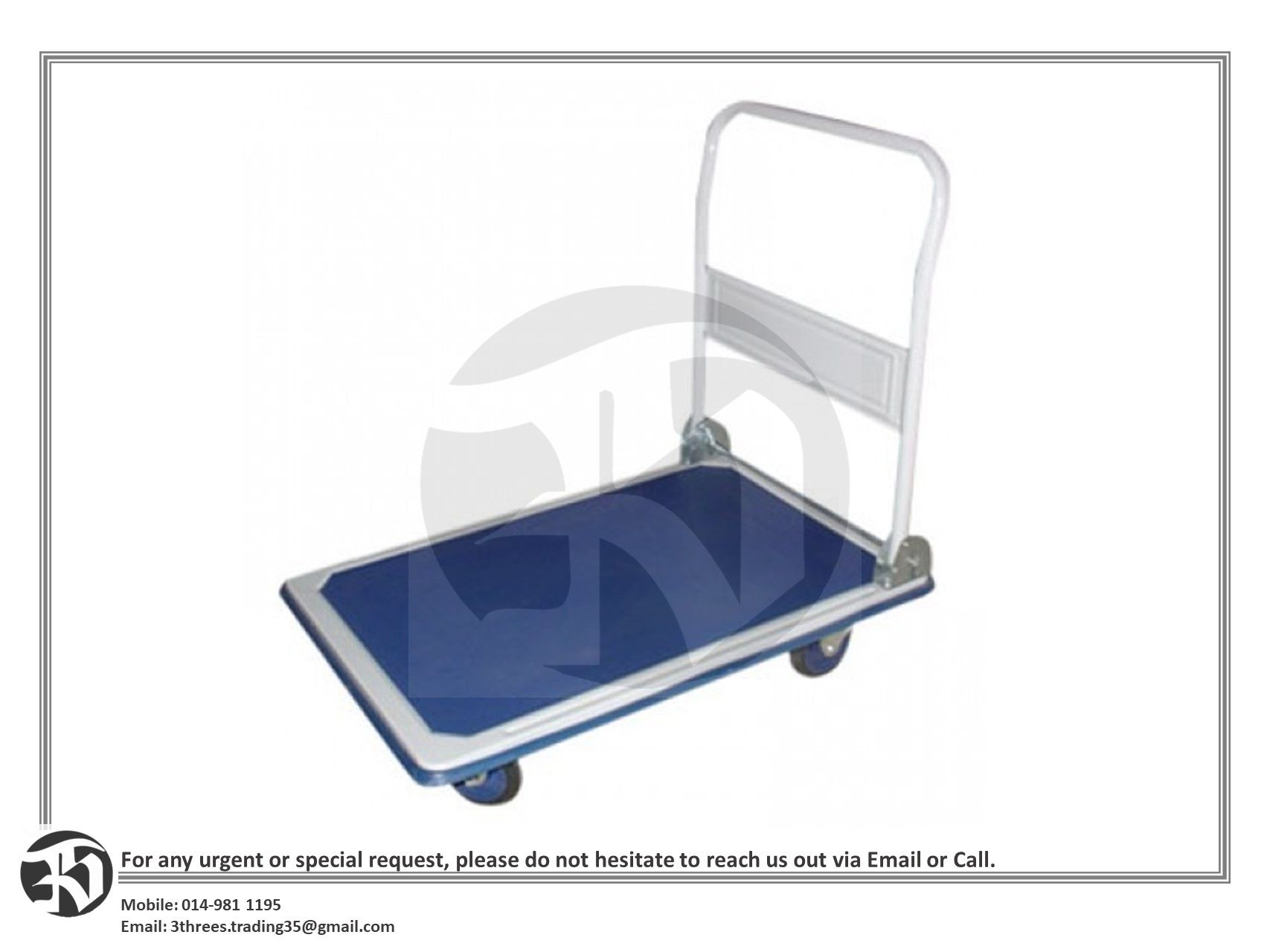 Foldable Platform Hand Truck Trolley 300kg