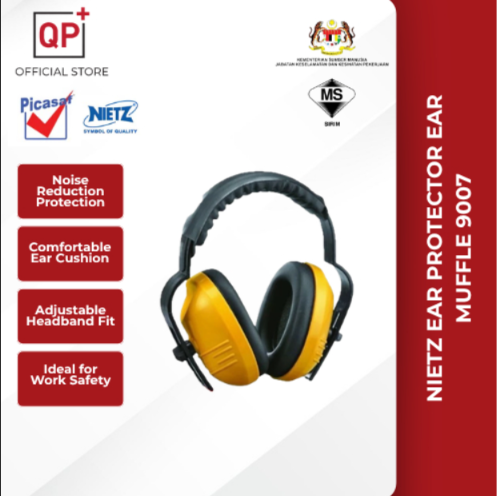 NIETZ EAR PROTECTOR EAR MUFFLE 9007 EAR DEFENDER 9005 (NOISE REDUCTION) l PELINDUNG TELINGA l 耳罩-EAR PROTECTION 9005
