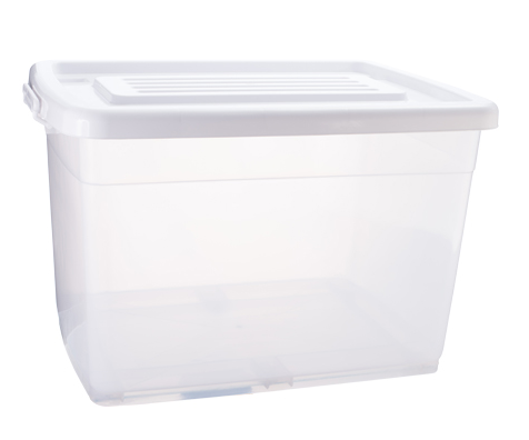 STORAGE BOX WITH WHEEL 155L (7889) - Transparent