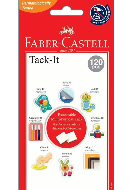 FABER-CASTELL TACK-IT 120PC 75GM