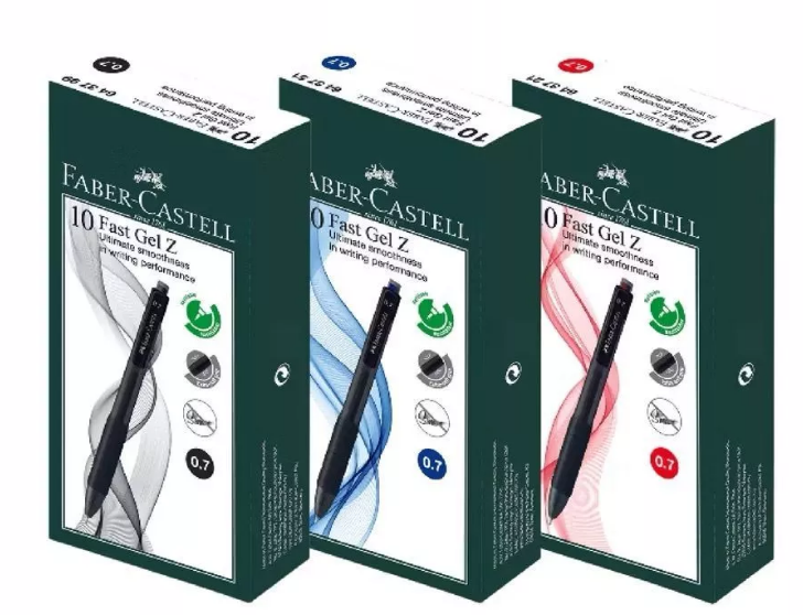 FABER-CASTELL FAST GEL Z BALL PEN 0.7 RETRACTABLE