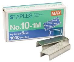 MAX STAPLES 10-1M 20/BOX
