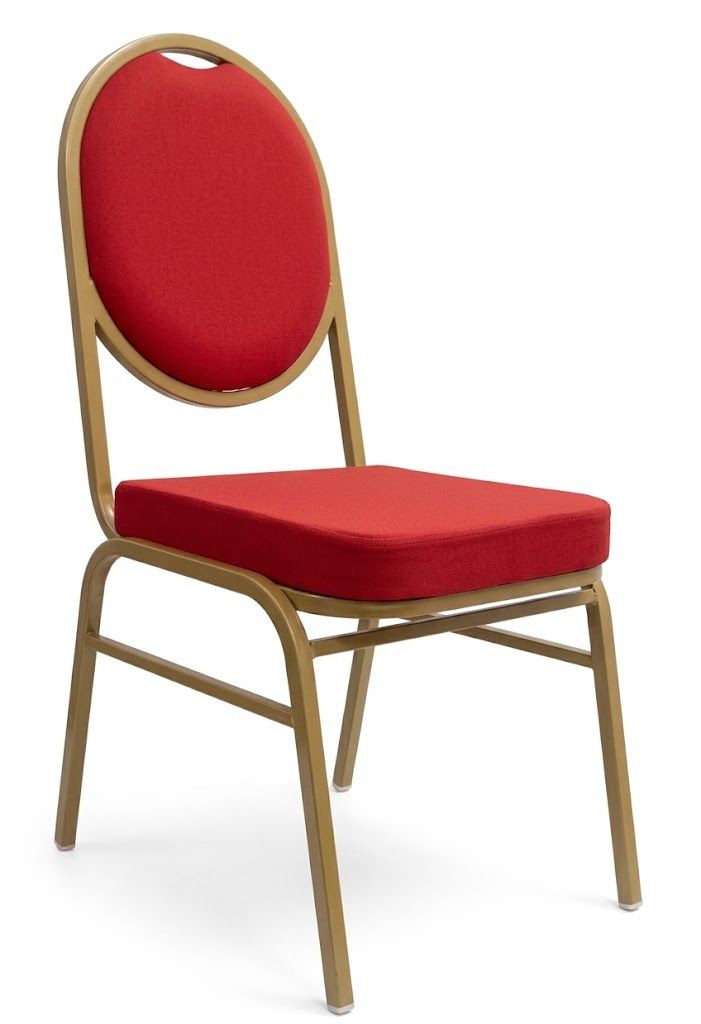 QUAKER BANQUET CHAIR(CHROME FRAME)