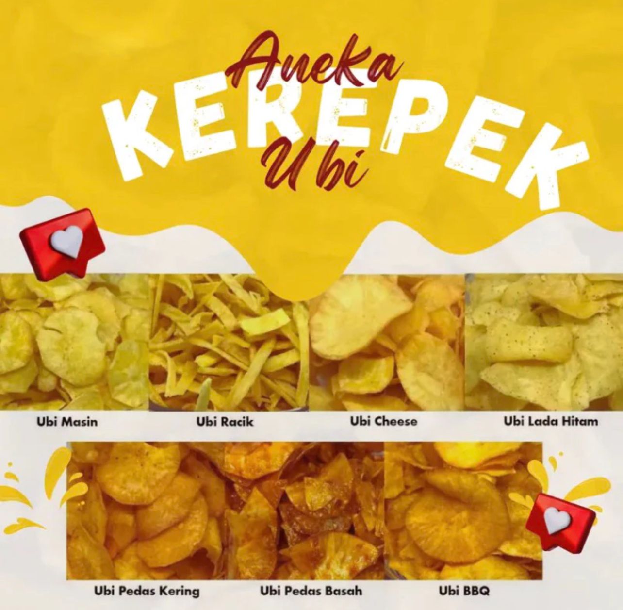 Kerepek Ubi Aneka Kerepek Ubi Kayu 1000g/1kg