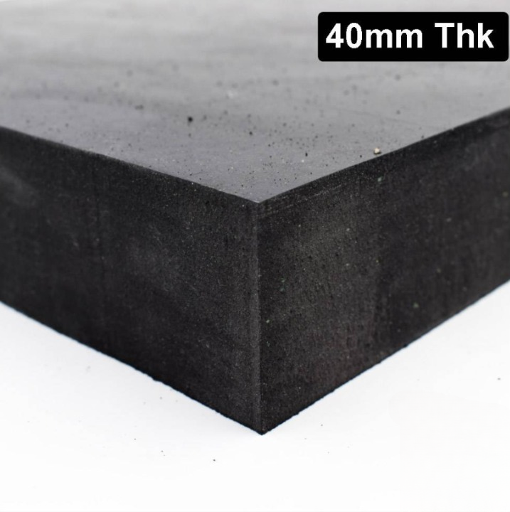 NEOPRENE RUBBER SHEET THICK SLAB BLACK COLOR HARDNESS 60 SHOREA CHLOROPRENE RUBBER (CR) SMOOTH SURFACE