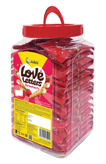 (Loose pack) Julie’s Love Letters Strawberry 576g