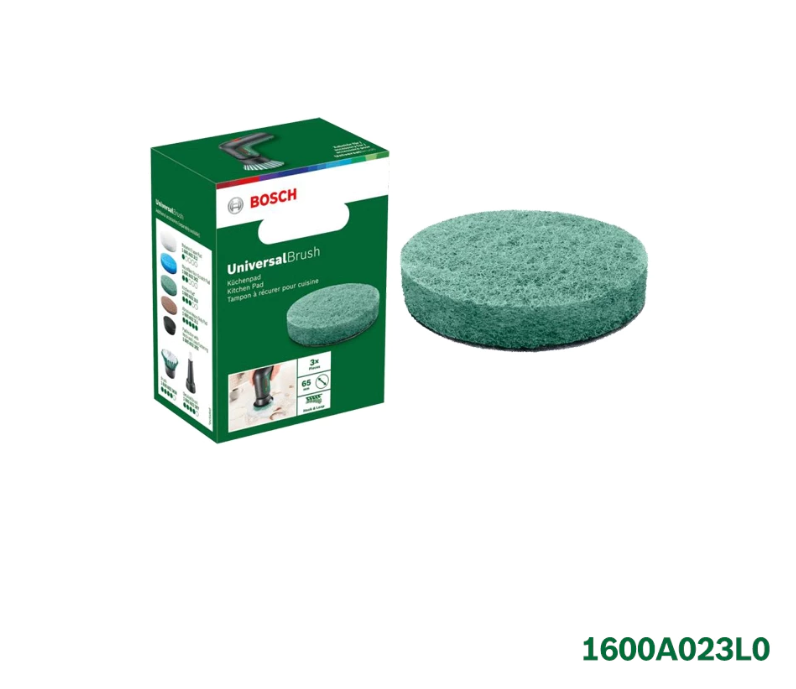 BOSCH HOME & CLEANING 3 PCS POWER SCRUBBER BROWN HEAVY DUTY PAD - (1600A023L1)