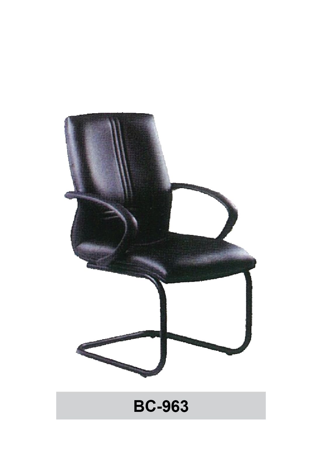 Ganymede BC-963 ERGONOMIC OFFICE VISITOR CHAIR (FULL FABRIC LEATHER) / Ganymede / OFFICE CHAIR / VISITOR CHAIR / ERGONOMIC OFFICE CHAIR / FABRIC CHAIR / ERGONOMIC CHAIR / BC-963 / CHAIR