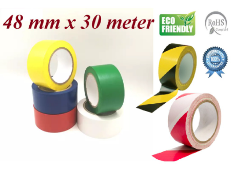 PVC Vinyl Floor Marking Tape / Floor Tape 48mm x 30 Meter