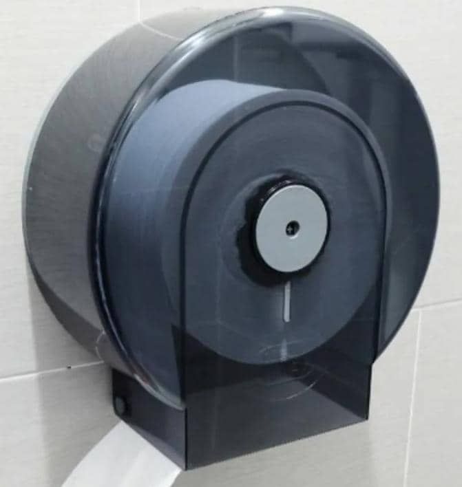 Jumbo roll tissue dispenser