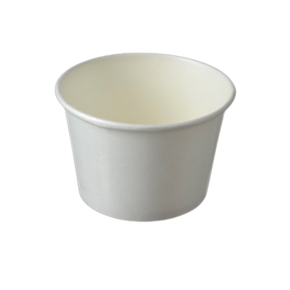 PLAIN PAPER BOWL 8OZ C/W LID (50PCS/20PKT/CTN)