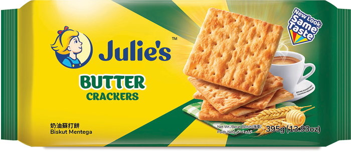 Julie’s Butter Crackers 395g X 12 PKTS