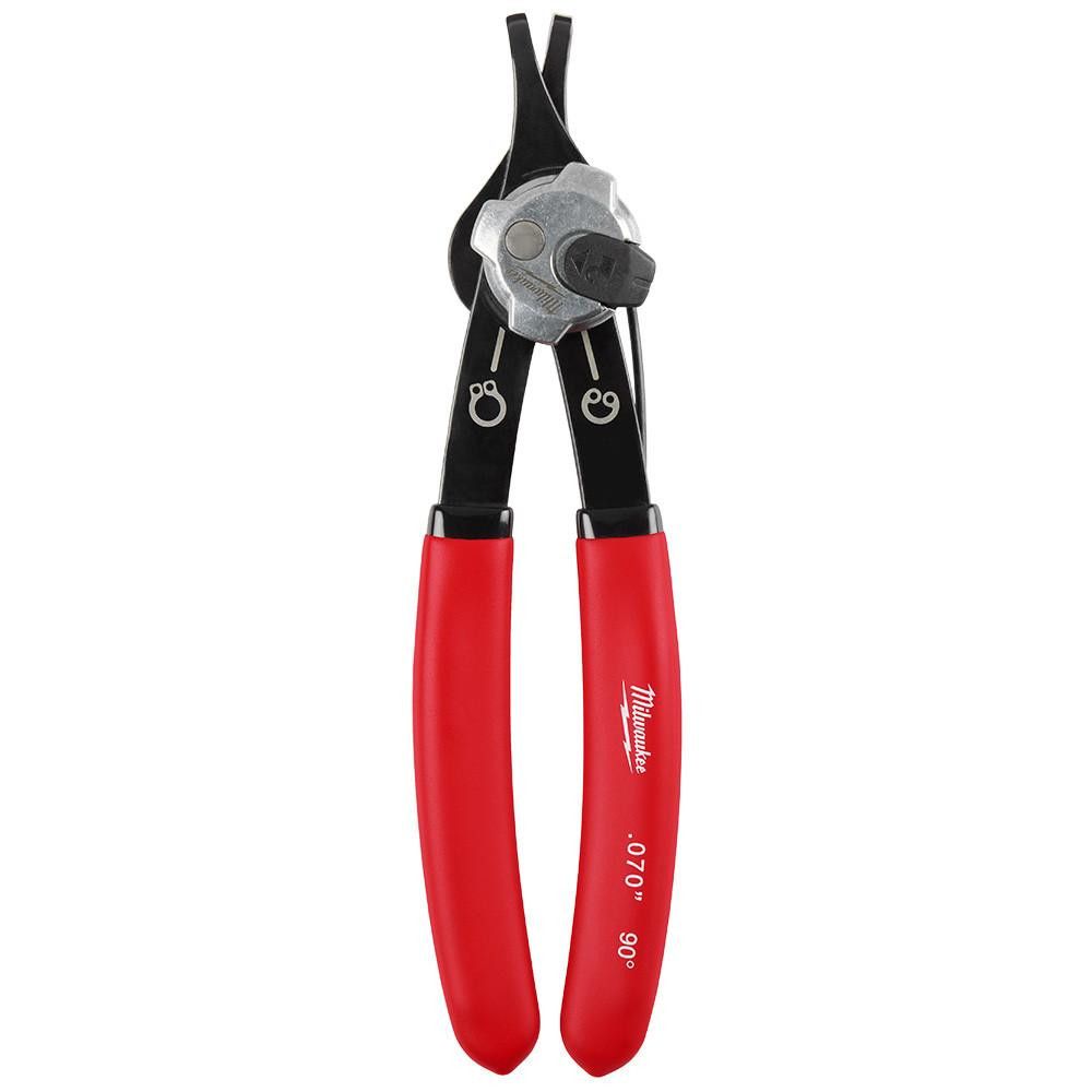 Milwaukee 0.07" Convertible Snap Ring Pliers - 90 Degree 48-22-6538