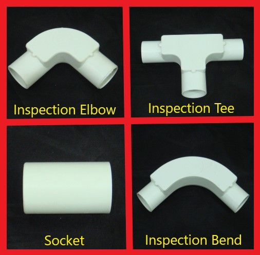 PVC Conduit Fittings (Elbow, Tee, Long bend, Socket) 3/4' (20MM)