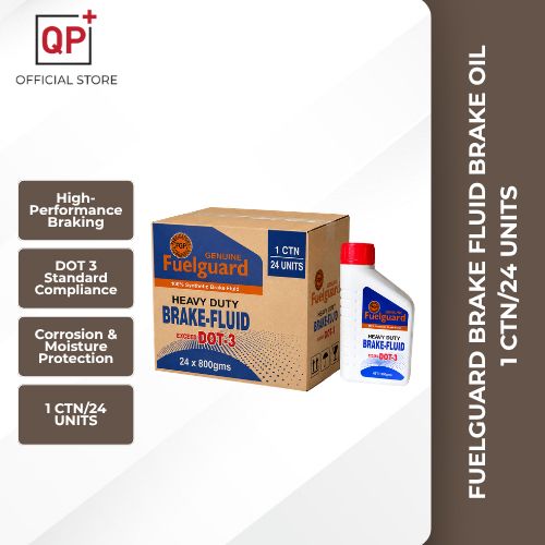 [CARTON 24 UNITS] FUELGUARD BRAKE FLUID BRAKE OIL DOT 3 800G l MINYAK BREK l 刹车油-