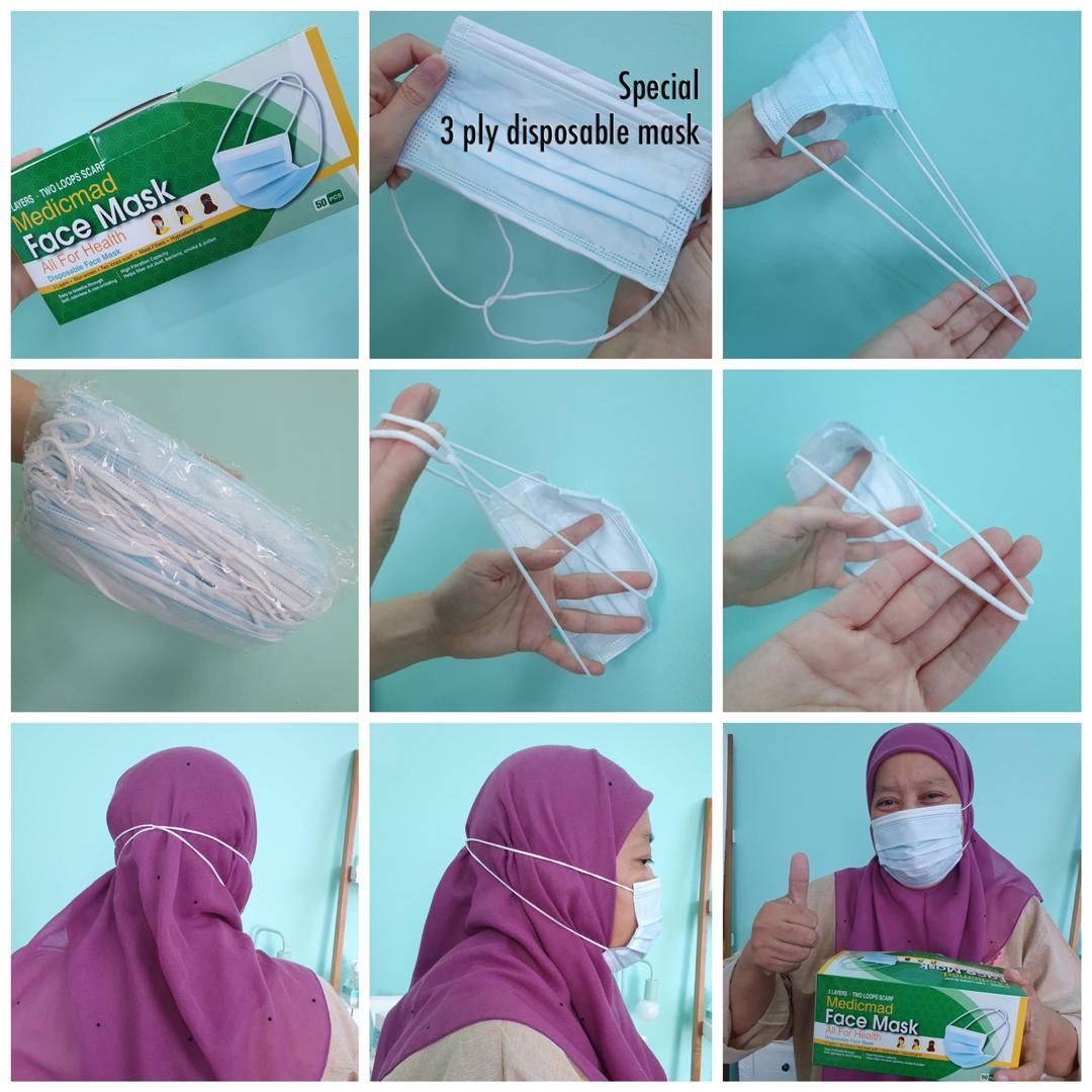 Muslimah Face Mask 3 Ply