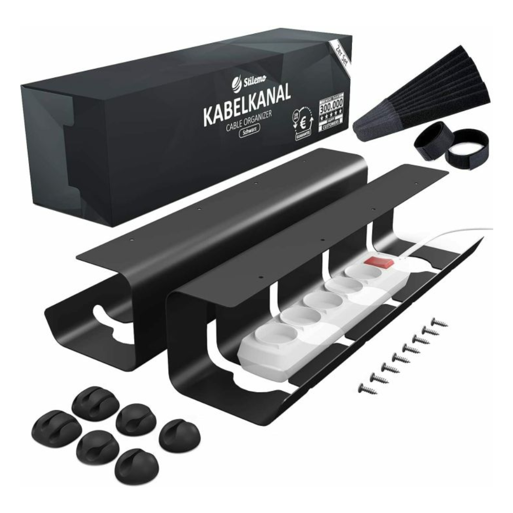 Under Desk Cable Management Tray, Ultra-Sturdy Under Desk Storage for office