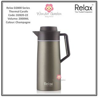 *Relax 2.0L Stainless Steel Thermal Vacuum Carafe Flask (D2820)